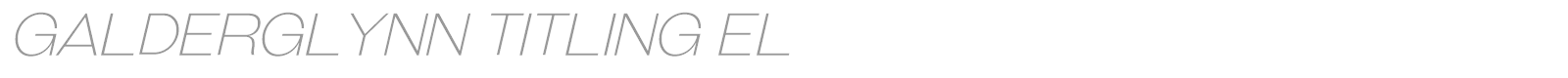 Galderglynn Esquire font preview